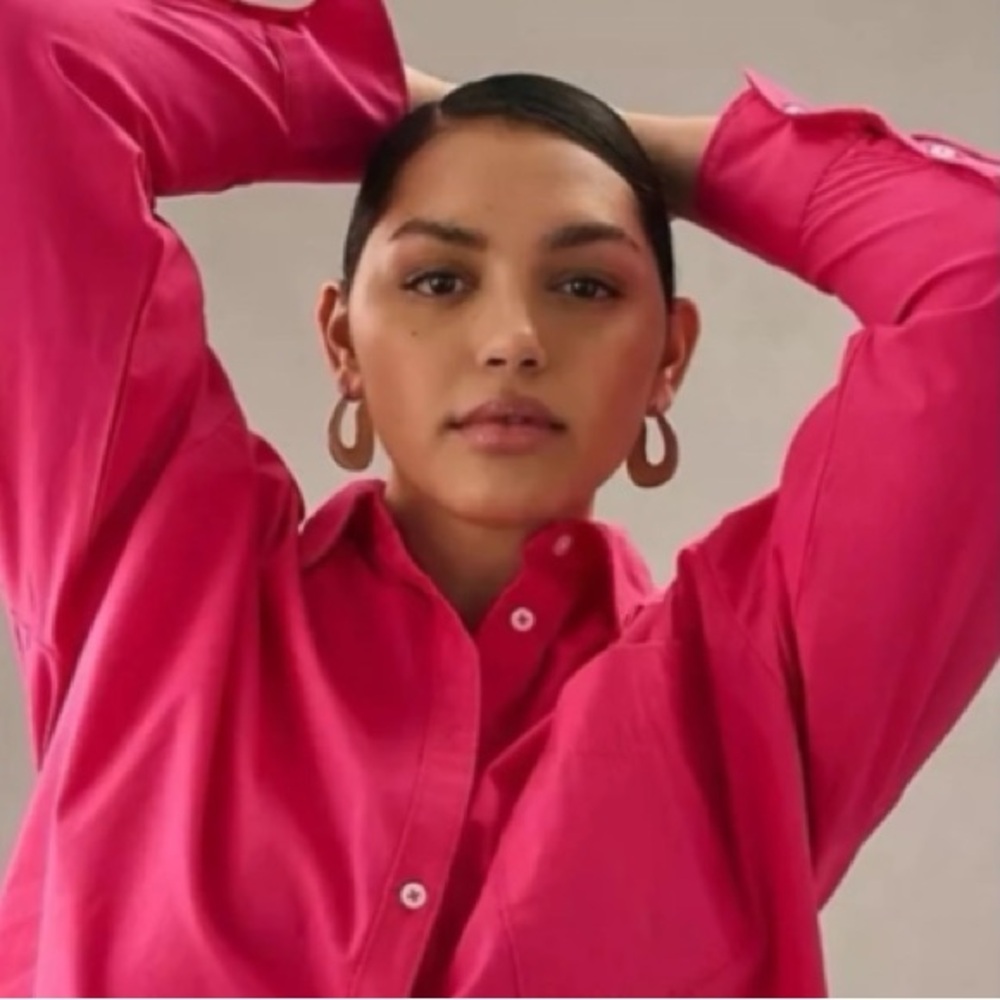 Maeve Fuchsia Bennett Shirt - XL